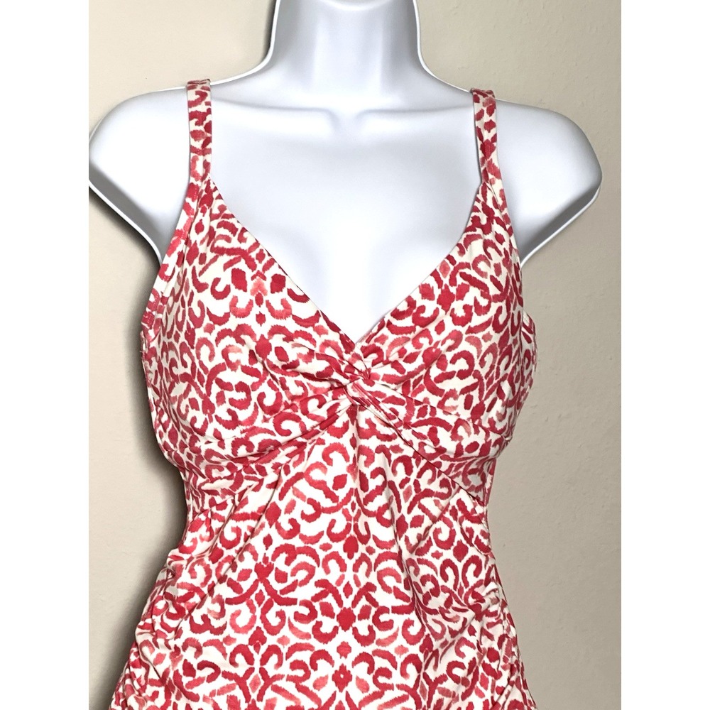 Tommy Bahama Women's Tankini Top Size M Pink White Swimsuit Top - Picture 15 of 16
